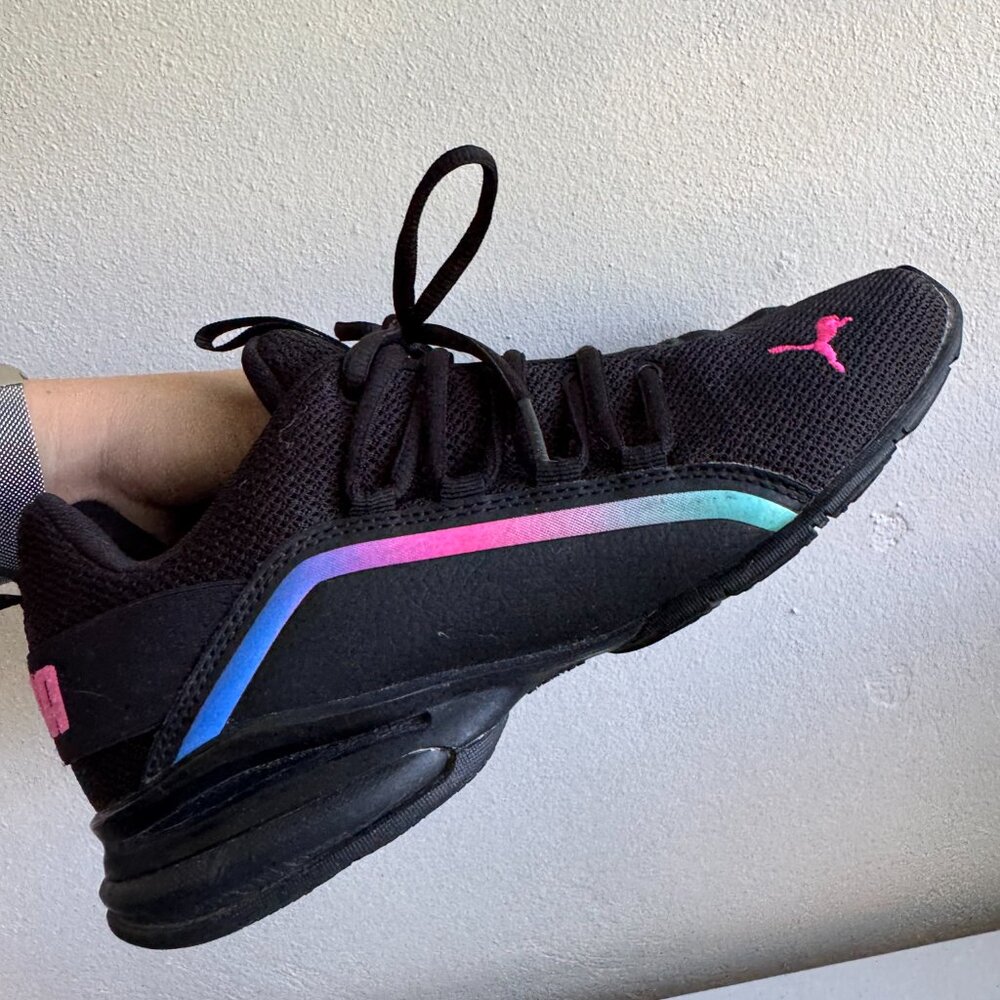 PUMA Black Rainbow Gradient Sneakers Women’s 9.5 (EUR 40.5) - Picture 6 of 9